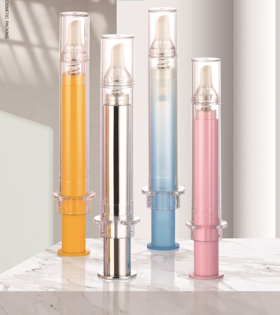 10ml Capacity Printing Syringe Bottle Airless Bottle Empty Cosmetic/Eye Cream Bottle