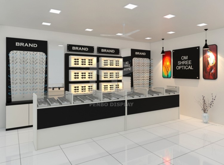 L5 LED Eyewear Glass Display Rack With 8mm Thick Melamine Board