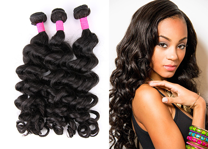 Fashion Style Big Curl Brazilian Virgin Hair No Synthetic Mixed BV SGS