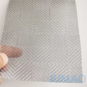 Custom Diamond Wire Mesh Laminated Glass For Partitions