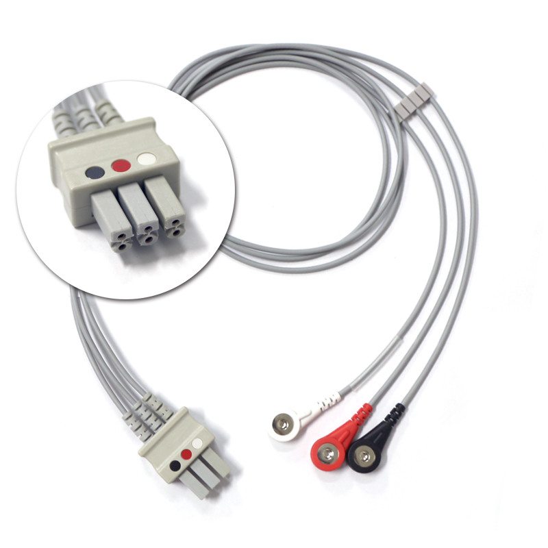 One-Piece Patient Monitor Cable 3/5 Leads ECG Cable