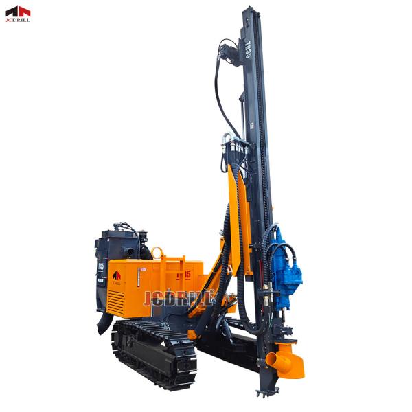 Top Hammer Hydraulic System Seft Propelled Crawler Rock Blasting Drilling Rig