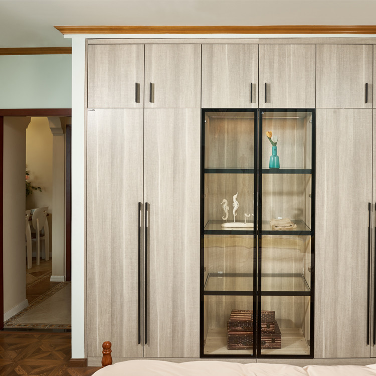 Lacquer Door PVC Wardrobes For Bedroom Moistureproof