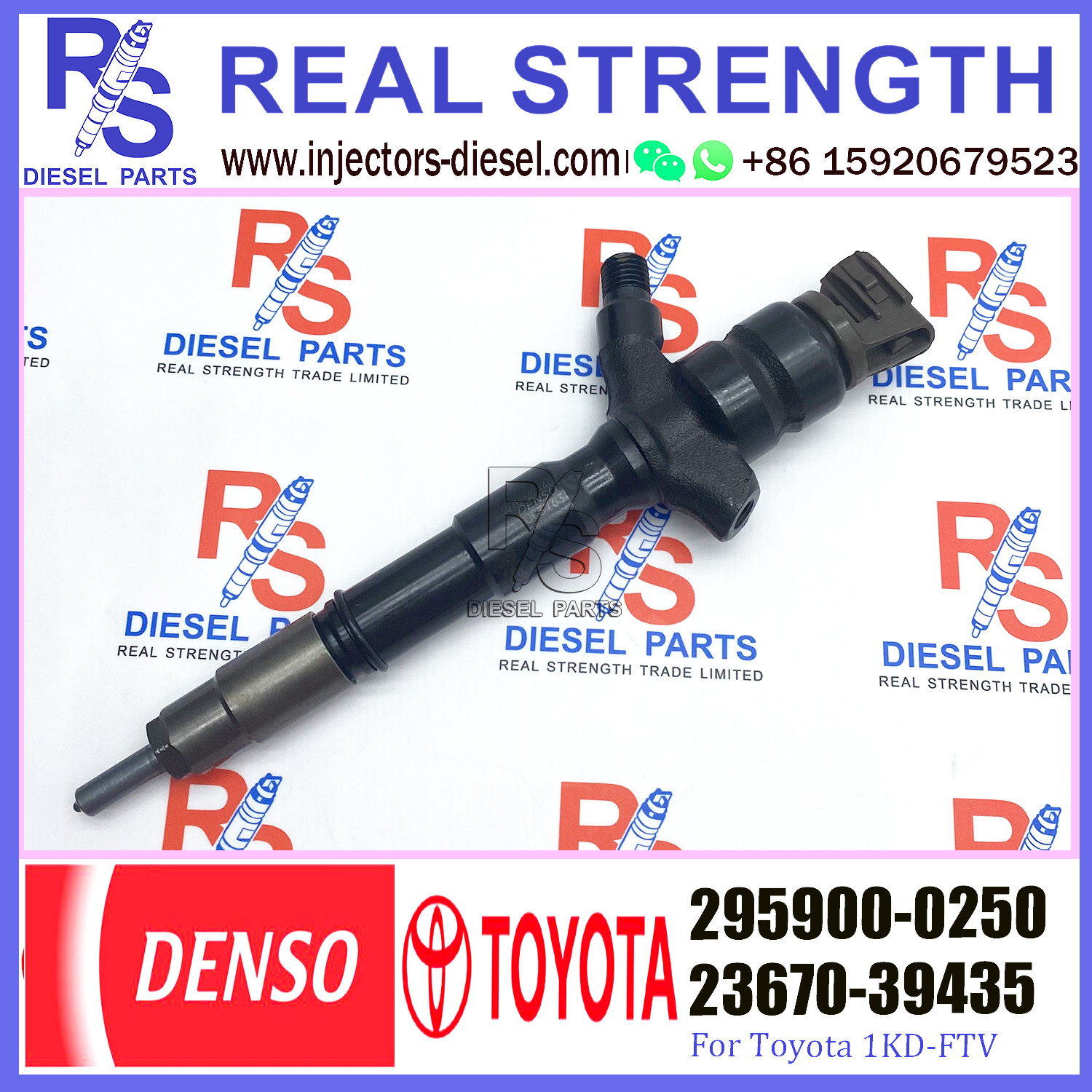 Common Rail TOYOTA Fuel Injector 23670-30440 23670-39435 295900-0200 295900-0250
