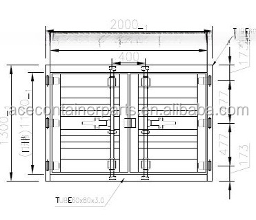 20ft and 40ft Dry Cargo Shipping Container Rear or Side Doors Finished Surface Standard Size As per your requirement