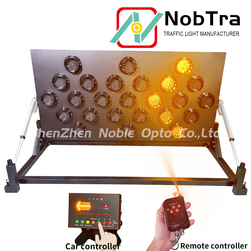 LED Arrow Board Traffic Signs with 7 Sequential Work Status and Wireless Control