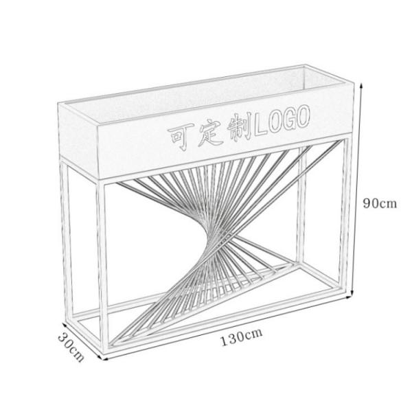 Individuation custom metal planter boxes rectangular flower pot wholesale