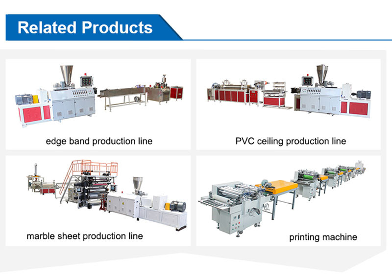 PVC Wall Laminate Artificial Marble Production Line Stone Plastic Sheet Extrusion Machine