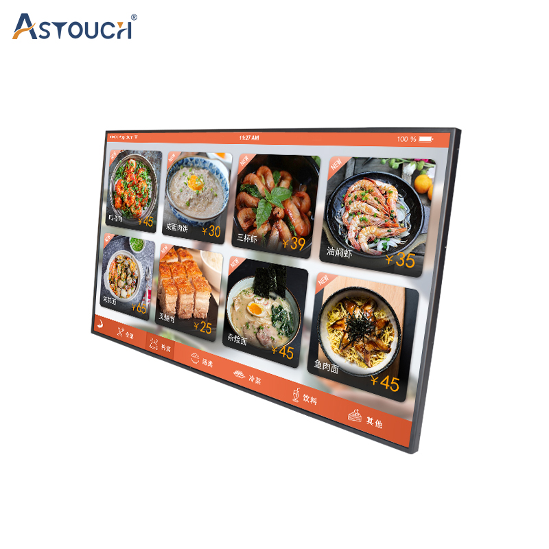2K Digital Menu Boards For Advertising 43 Inch Signage Players FCC