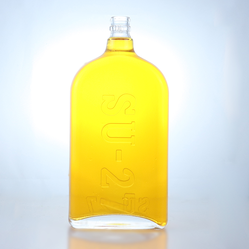 Vodka Whisky Rum Gin Glass Liquor Bottle with Decal Surface and High Repurchase Rate