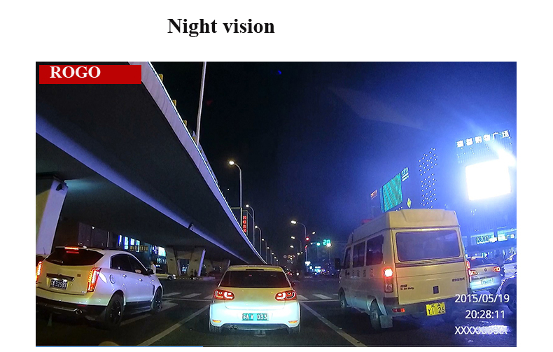 2.7 inch full HD night vision car black box car dvr camera with GPS logger