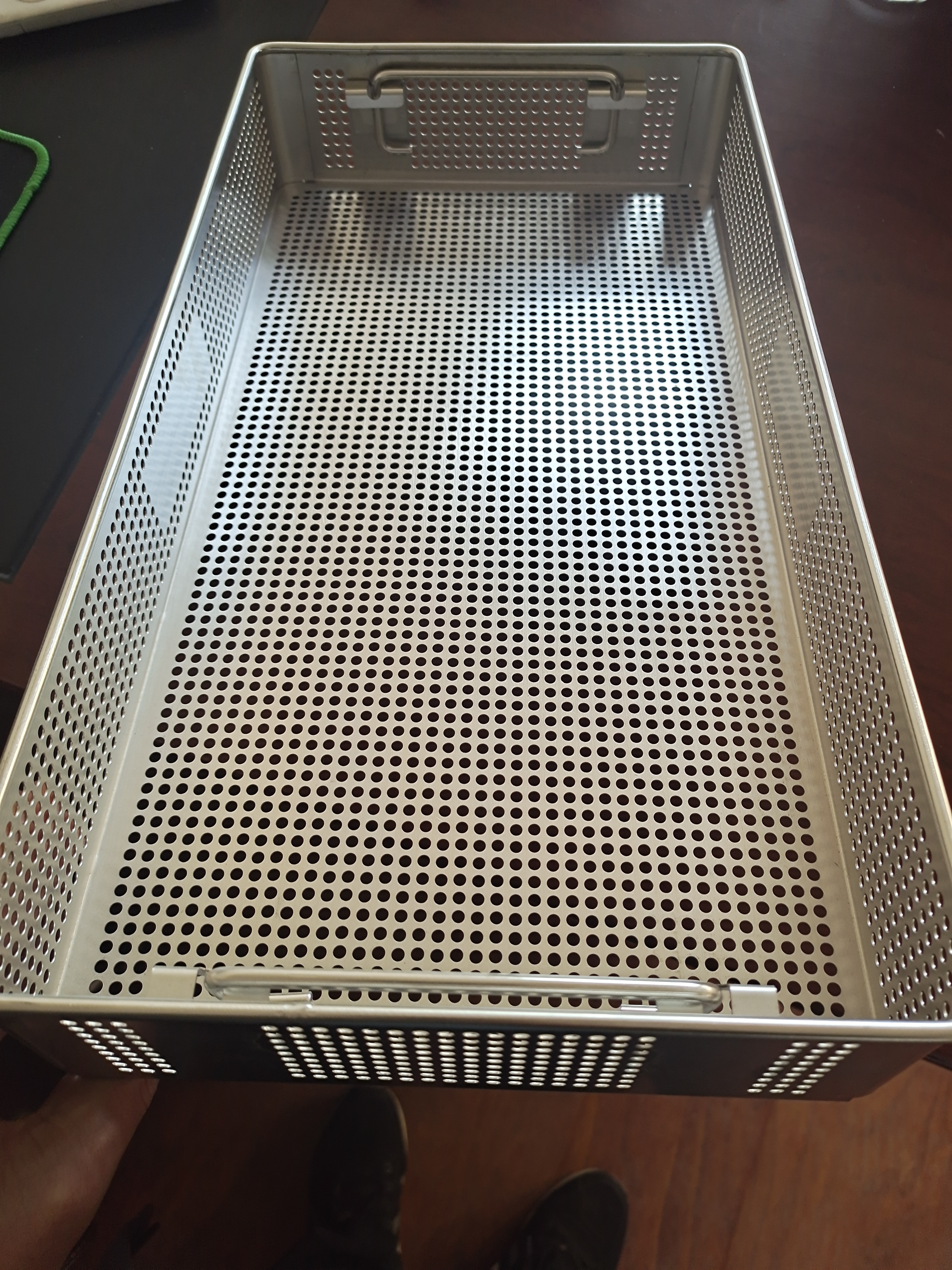 perforated mesh basket