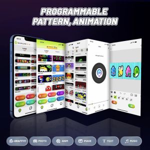 800-1100 cd/m2 Brightness Flexible LED Panel for Car Advertising Matrix Module