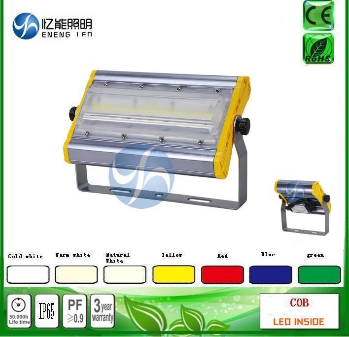 Bridgelux cob 100W 120W led cob flood light led Tunnel lamp140LM/W Red green green blue yellow color with AC85-265V