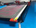 Garment Textile Cutting Machine with Striped Lattice Alignment and Inkjet