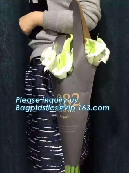 Personalized Creative Design Portable Bouquet Flower Carrier Gift Packing Paper