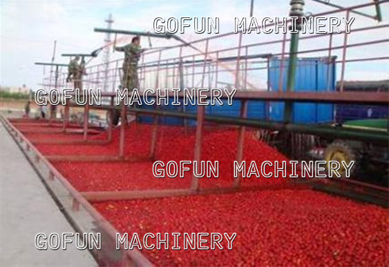 SS306 Complete Tomato Processing Line High Efficiency 1500T/D