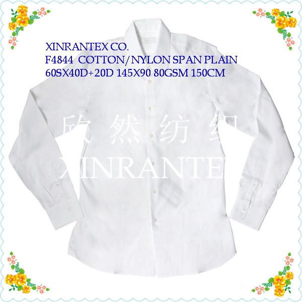 F4844 lady fashion shirt fabric C/N spandex plain 60SX40D+20D 145X90 80GSM 57/58