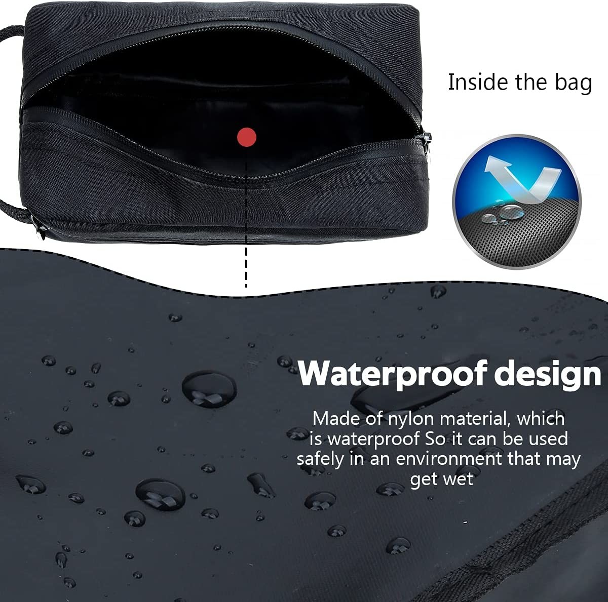 High quality Tolietry travel bag for men and women with handle