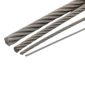 China AiSi Standard Steel Core 6x7 FC 6x19 FC Stainless Steel Wire Rope for Durable Lifting on sale