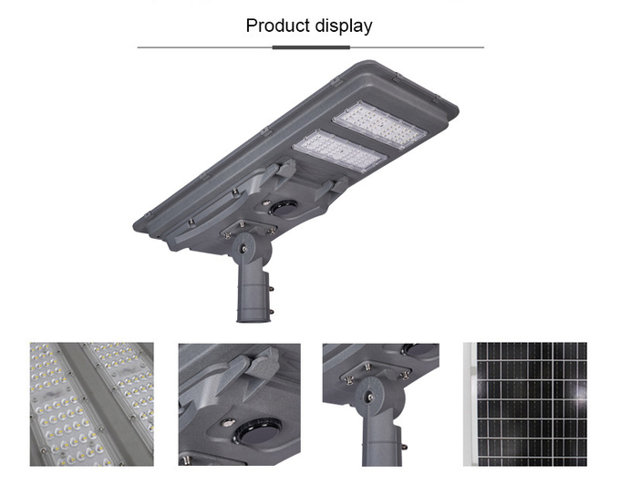 All in One Integrated Solar LED Street Light with Auto Dimming in Smart Cities