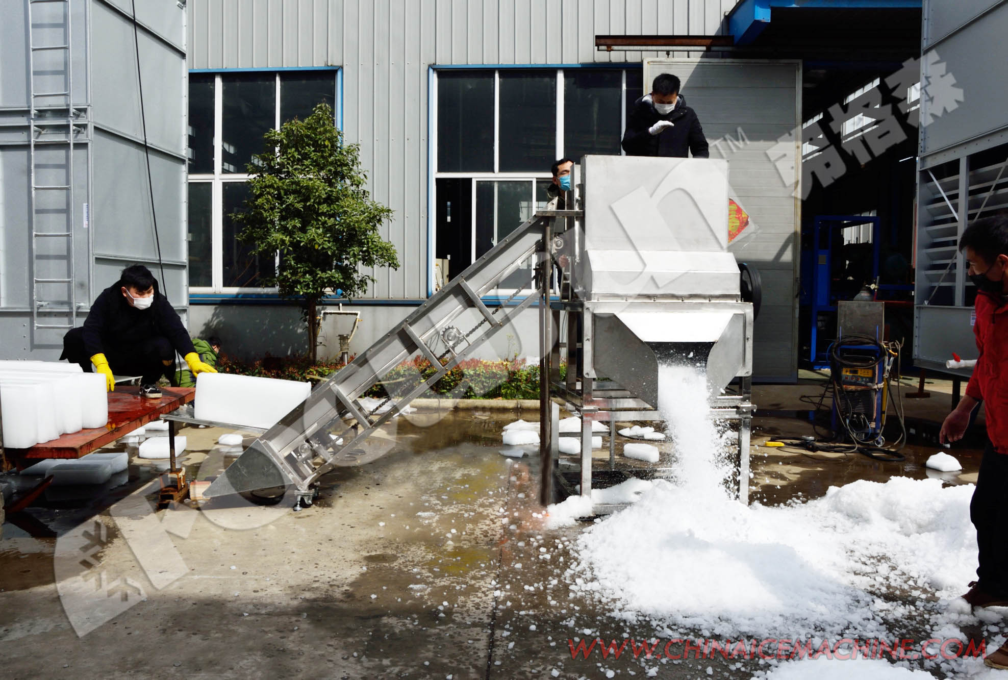 Industrial 10t Tube Ice Making Machine with Quick Freezing Function and Performance