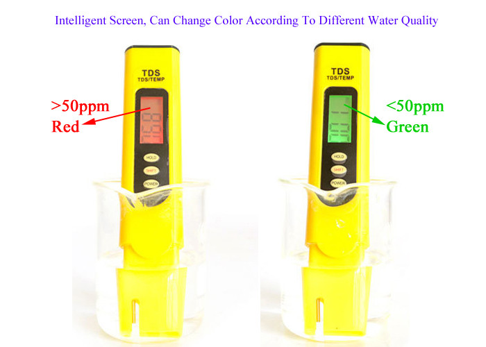 Handheld Pocket TDS Tester Meter Working Temperature 0-80℃ HD LCD Screen