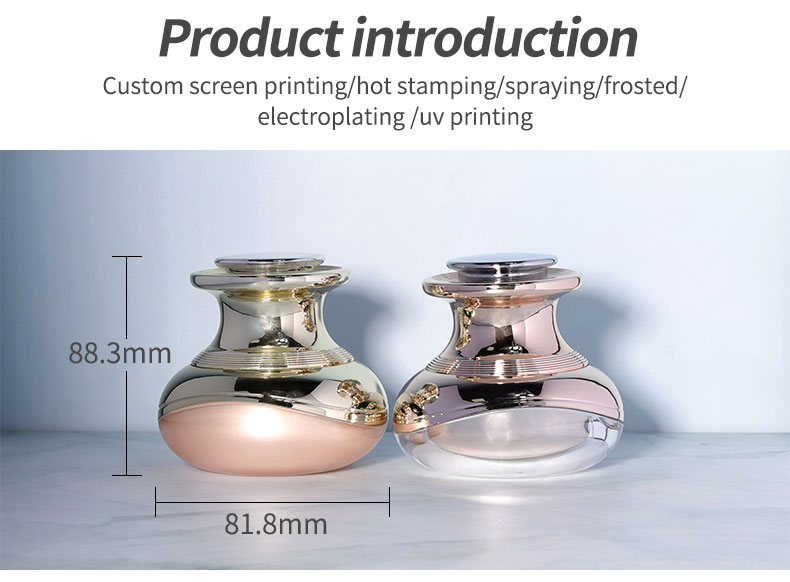 30g Clear Plastic PET Jars Cosmetic Plastic Jars With Flip Top Lids
