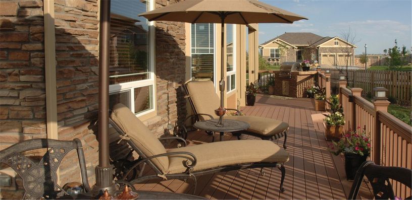 Waterproof WPC Outdoor Decking / Green Flooring (HS145*22)