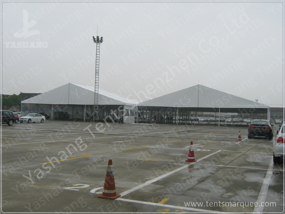 Professional 1500 sqm Aluminium Frame Tents Industrial Canopy For Car Parking Lot