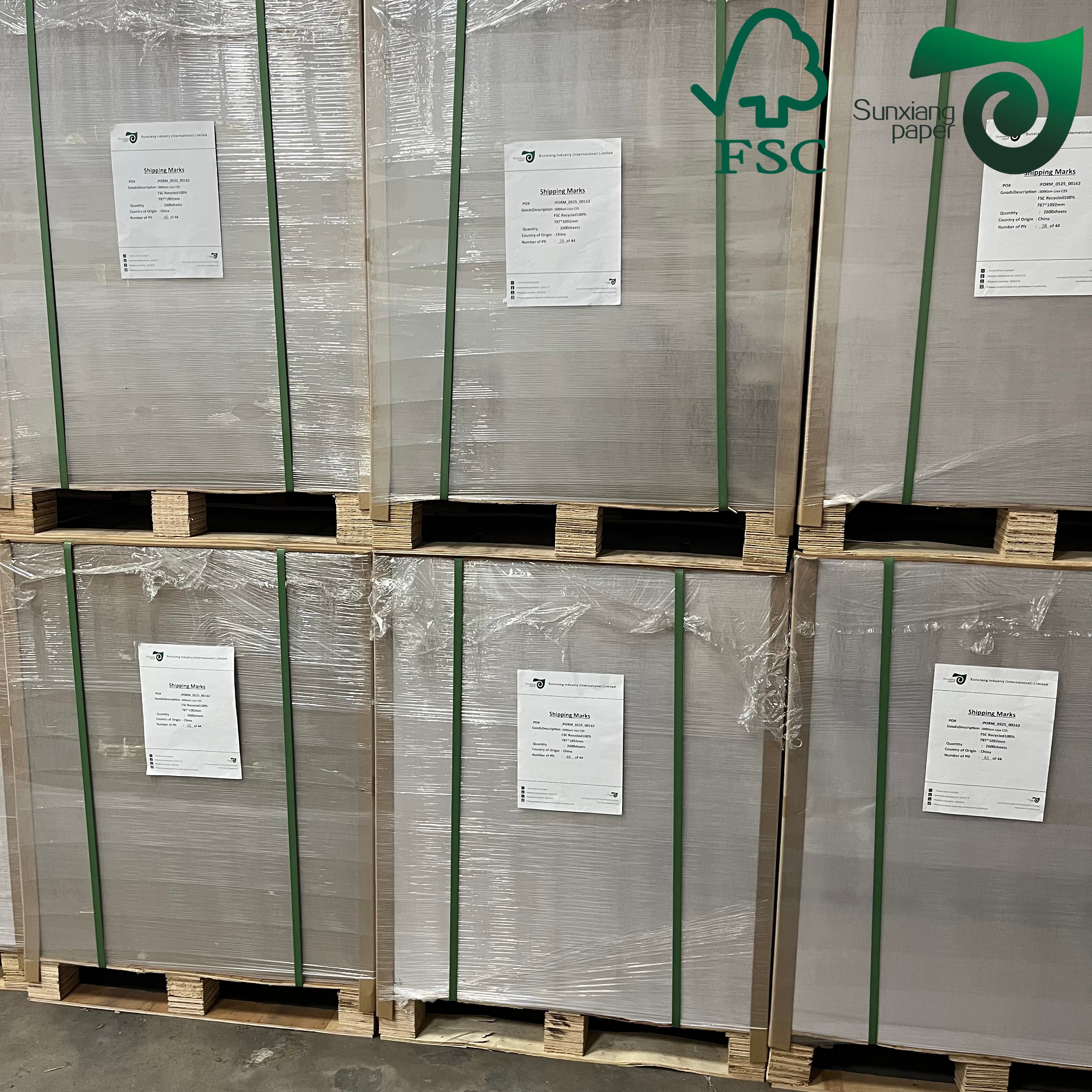 FSC C2S Double Side Glossy Art Paper Sheets Coated Duplex Board For Poster Printing