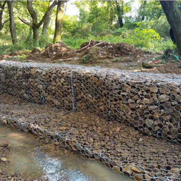 60x80mm Galvanized/PVC Coated Hexagonal Wire Netting Gabion Box for Your Sample Needs