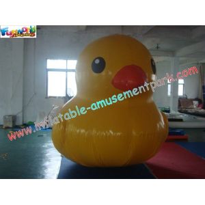 Yellow Airtight Duck Inflatable Inflatable Water Toys , Water Floating Duck