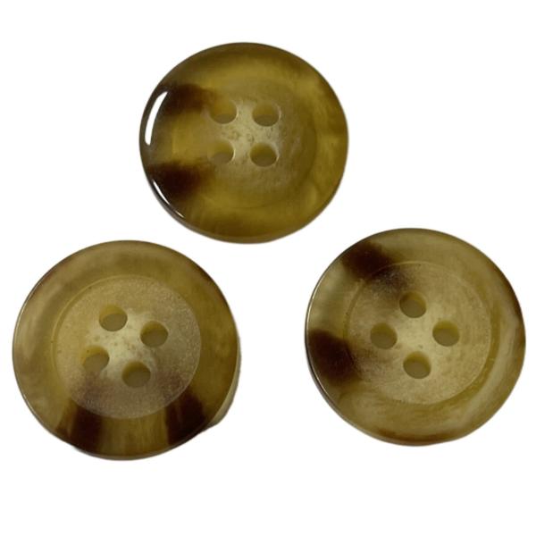 Quality 3/4" Four Hole Plastic Fake Horn Coat Buttons ODM Color Use For Coat sweater for sale