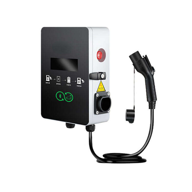 340VAC 460VAC Three Phase Electric Car Charger IP65 4.3 Inch Color Display