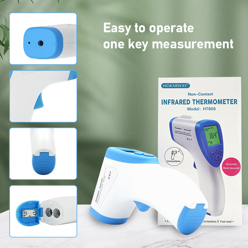 HT808 Backlit LCD Display Thermometer Portable Without Voice Reporting