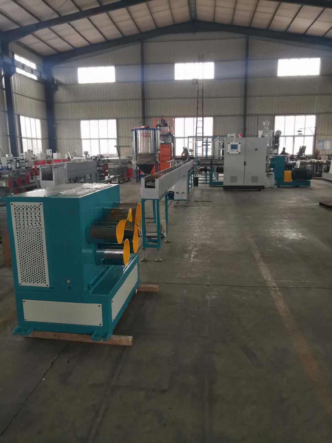 New Tech Plastic Geostrap Production Line / Geostrap Making Machine