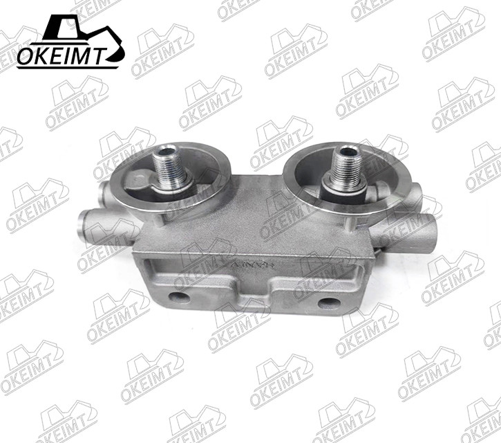 Aluminum JCB Symmetry Fuel Filter Head For Excavator Engine Spare Parts