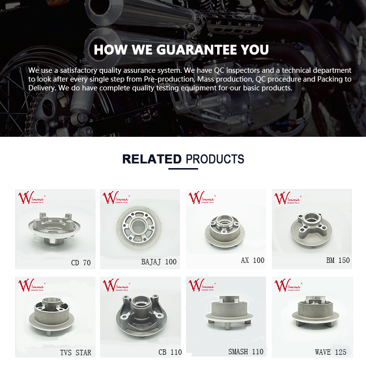 Motorcycle Wheel Hub Aluminum Wheel Buffer High Performance BAJAJ 100