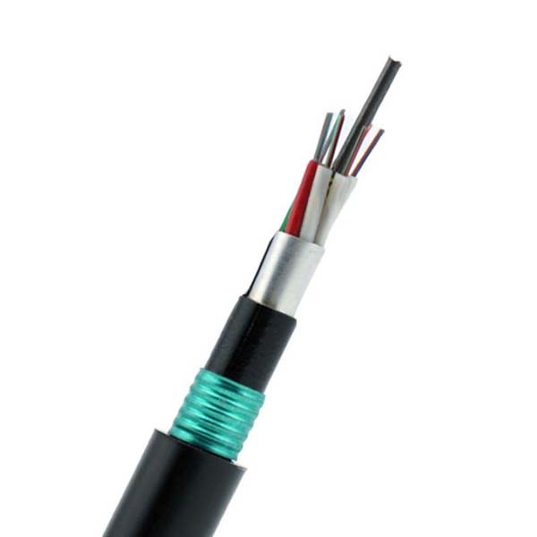 MDPE/HDPE Armored Outdoor Fiber Optic Cable Direct Burial 36 Core GYTA53