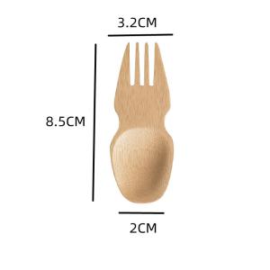  Compostable Bamboo Biodegradable Spork Cutlery Utensils 3.5 Inch Manufactures