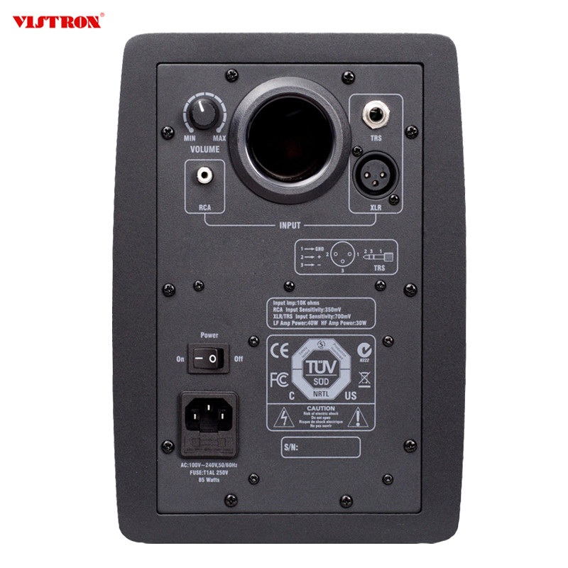 5.25 Inch Active Near Fielf Studio Monitor Loudspeakers Powerful Home Music System