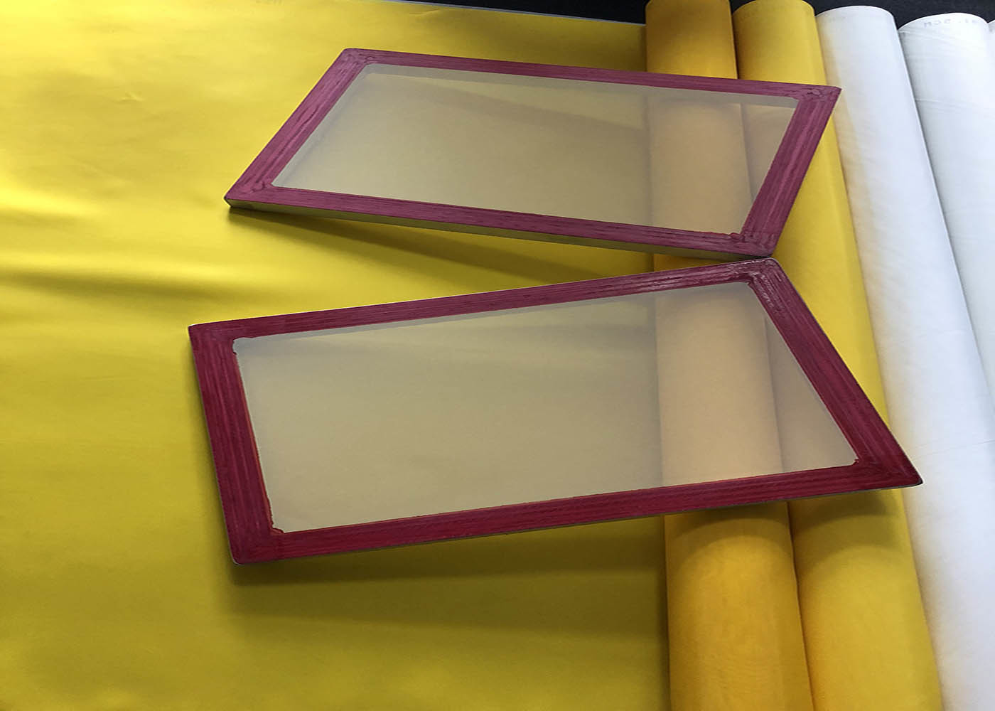 Aluminium Silk Screen Frames With 100 Mesh Screen Printing Material