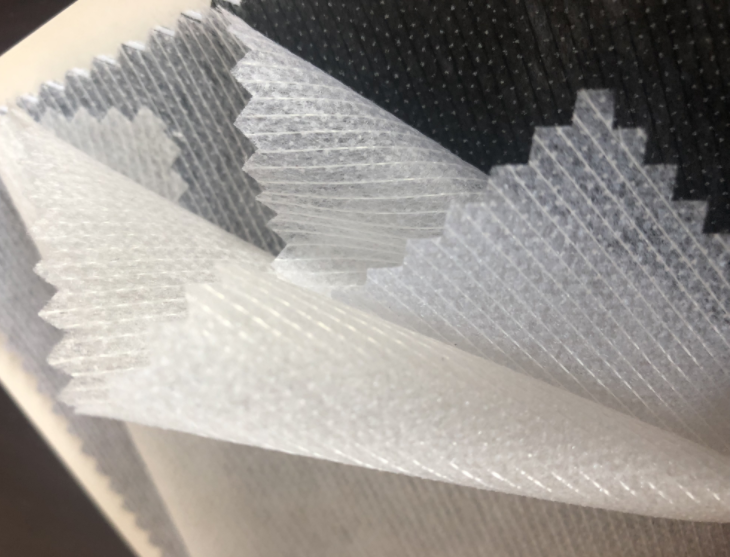 Satin Fabric Double Dot Stitch Bond Interfacing Fusible Lining for Garment Accessory