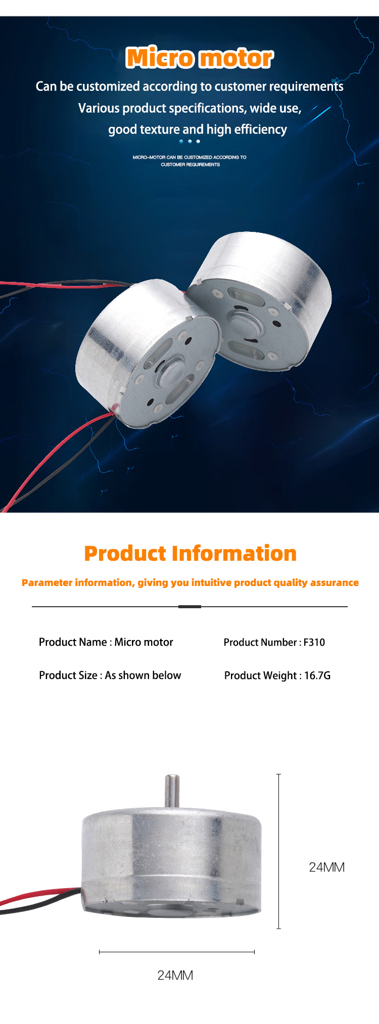 Faradyi Customized 3v 12v 5w 10w Micro Free Energy Generator Torque Hight Low Rpm Bldc Brushless Permanent Magnet Mini Dc Motor