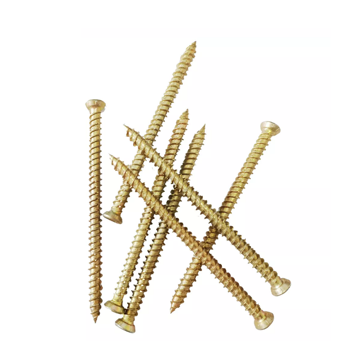 Zinc Plated Metric DIN7505 Countersunk Head Chipboard Screws for Harden MDF Furniture