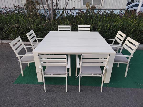 8 Person Bsci Odm Garden Furniture Folding Table And Chairs Aluminum Outdoor