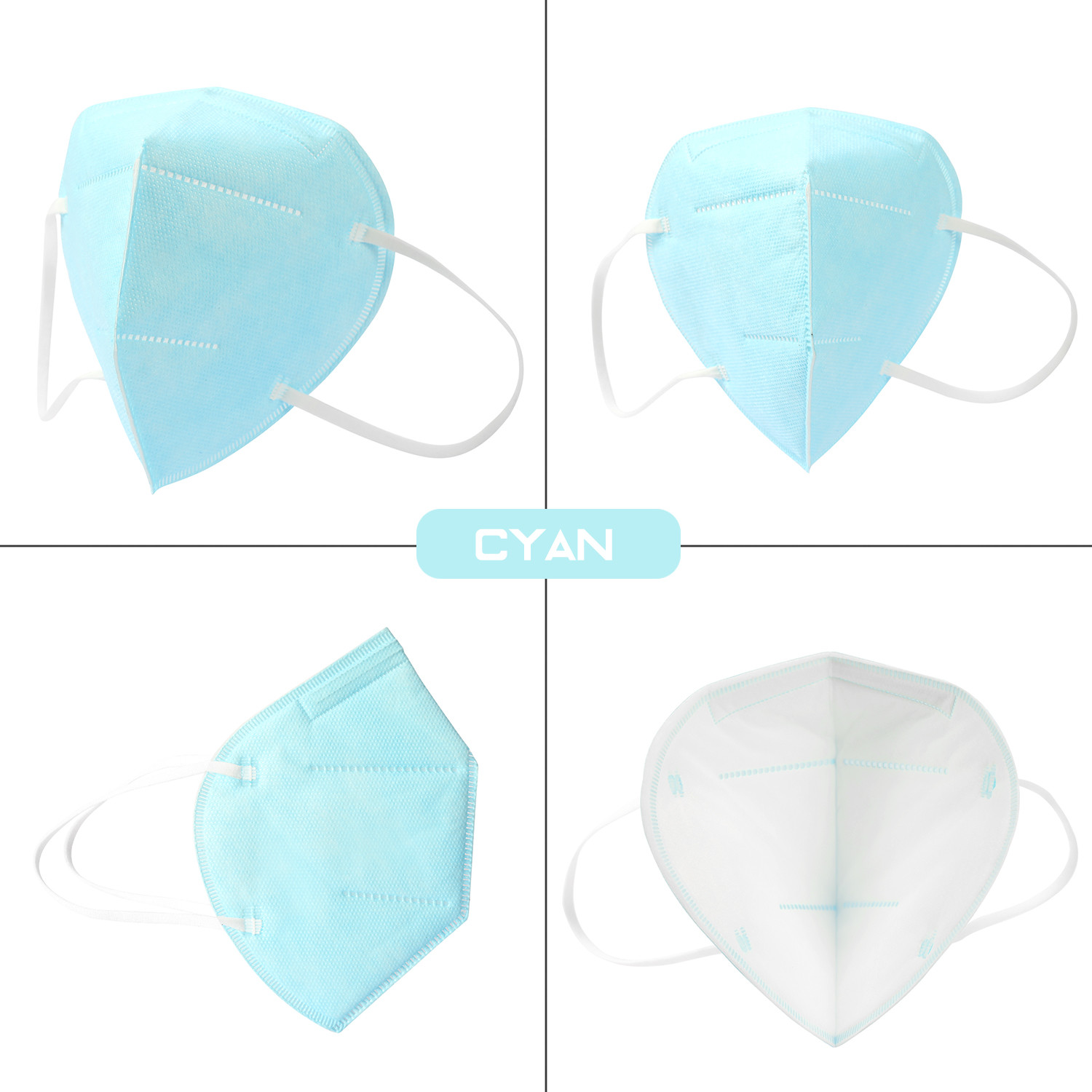 Multiple Layer Disposable Earloop Face Mask Customized Color For Daily Use