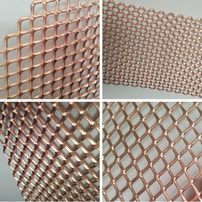 1.8mm Dia ISO 9001 Expanded Metal Wire Mesh EMI Shielding Copper Mesh Sheet
