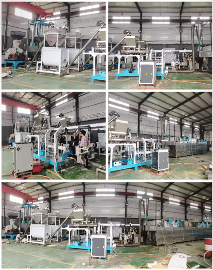 5.5kw Animal Feed Pellet Production Line Floating Fish Poultry Feed Production Line